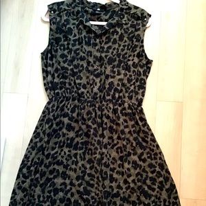 H&M sheer shirtdress, size 14